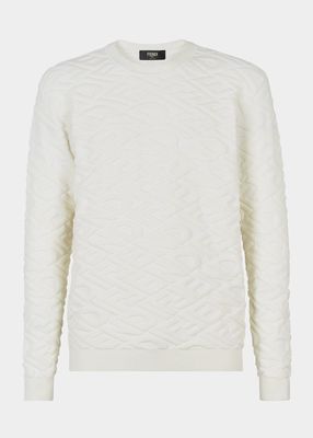 Men's FF-Embossed Wool Sweater