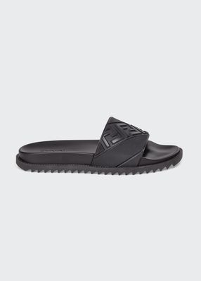 Men's FF Logo Slide Sandals