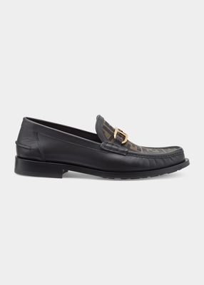 Men's FF O'Lock Leather Loafers