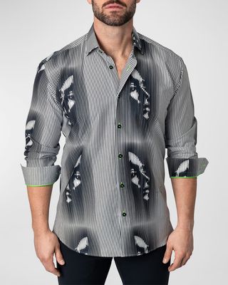 Men's Fibonacci Hiding Sport Shirt