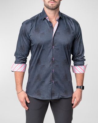 Men's Fibonacci Smoke Sport Shirt