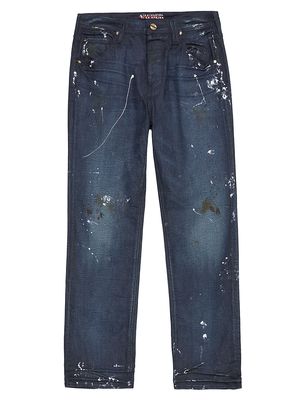 Men's Fillipo Splatter Straight-Leg Carpenter Jeans - Fillipo Paint Splatter - Size 32