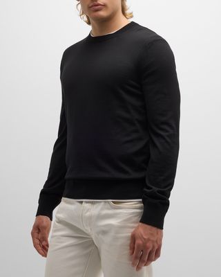 Men's Fine-Gauge Wool Sweater