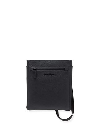 Men's Firenze Flat Leather Crossbody Bag