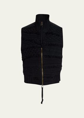 Men's Fisherman Knit Sweater Vest
