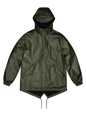 Men's Fishtail Waterproof Jacket - Ever Green - Size Small - Ever Green - Size Small