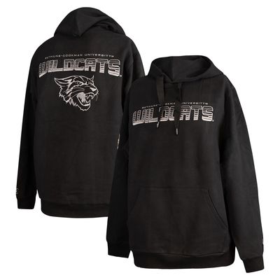 Men's FISLL Black Bethune-Cookman Wildcats Puff Print Sliced Pullover Hoodie