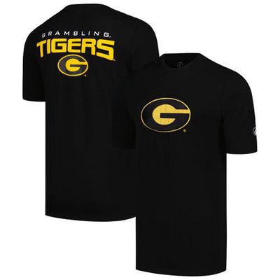 Men's FISLL Black Grambling Tigers Applique T-Shirt