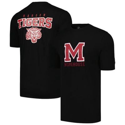 Men's FISLL Black Morehouse Maroon Tigers Applique T-Shirt