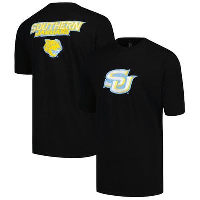 Men's FISLL Black Southern University Jaguars Applique T-Shirt