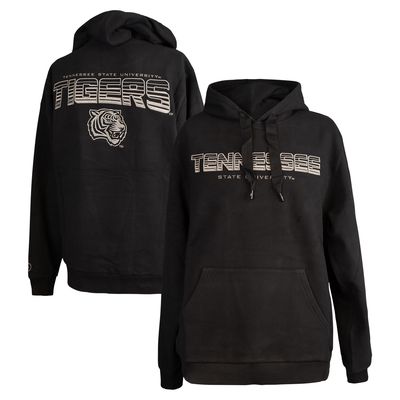 Men's FISLL Black Tennessee State Tigers Puff Print Sliced Pullover Hoodie