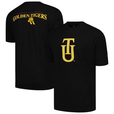 Men's FISLL Black Tuskegee Golden Tigers Applique T-Shirt