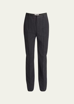 Men's Flannel Pinstripe Trousers