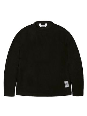Men's Fleece Crewneck Sweatshirt - Black - Size Small - Black - Size Small
