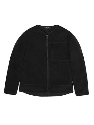 Men's Fleece Jacket - Black - Size Small