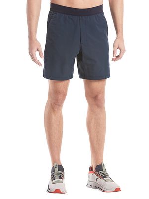 Men's Flex Lined Pull-On 7" Shorts - Navy - Size 28 - Navy - Size 28