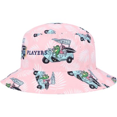 Men's Flomotion Pink THE PLAYERS Gator & Mingo Bucket Hat