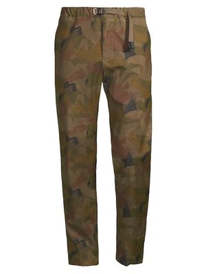 Men's Floral Camouflage Slim-Fit Pants - Olive - Size 28 - Olive - Size 28