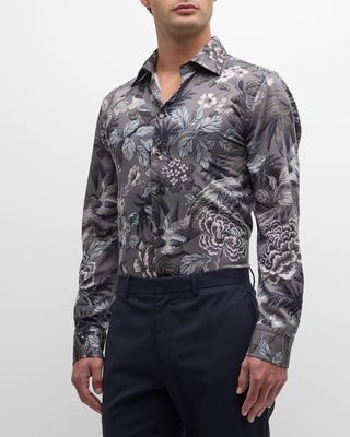 Men's Floral Dress Shirt