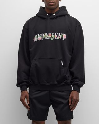 Men's Floral Logo Hoodie