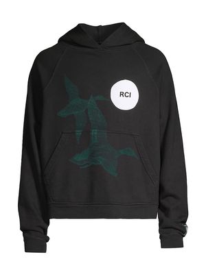Men's Flying Ducks Sweatshirt - Black - Size XS