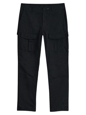 Men's Flynt Paper Cotton Ripstop Cargo Pants - Black - Size 36