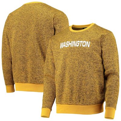 Men's FOCO Gold Washington Football Team Colorblend Pullover Sweater