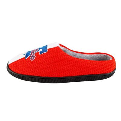 Men's FOCO Red Philadelphia Phillies Team Stripe Memory Foam Slide Slippers