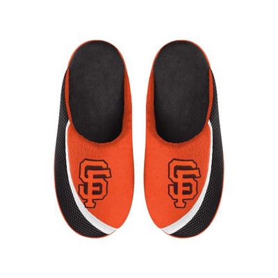 Men's FOCO San Francisco Giants Big Logo Color Edge Slippers in Orange