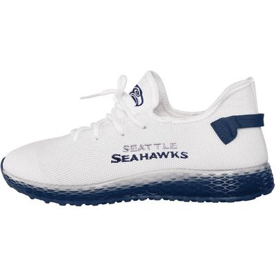 Men's FOCO Seattle Seahawks Gradient Sole Knit Sneakers in White
