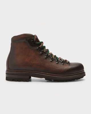Men's Fontan Leather Lace-Up Hiking Boots