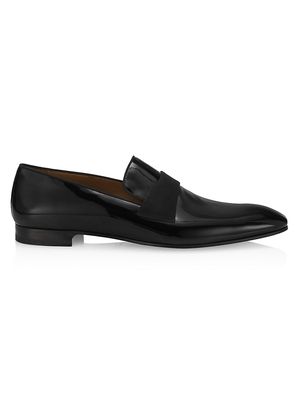 Men's Formal Leather Loafers - Black - Size 12