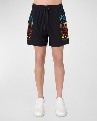 Men's Fortune Graphic Swim Trunks