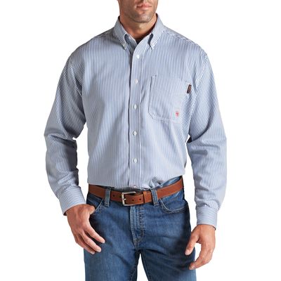 Men's FR Basic Work Shirt in Bold Blue, Size: Small by Ariat