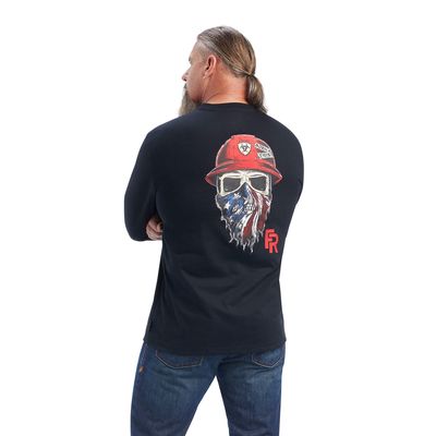 Men's FR Born For This T-Shirt in Black, Size: Large_Tall by Ariat