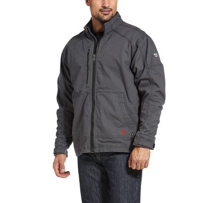Men's FR DuraLight Stretch Canvas Field Jacket in Iron Grey, Size: 2XL-T by Ariat