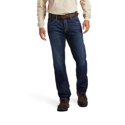 Men's FR M4 Relaxed DuraStretch Stillwell Boot Cut Jeans in Calder Cotton, Size: 30 X by Ariat