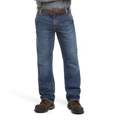 Men's FR M4 Relaxed Workhorse Boot Cut Jeans in Flint Cotton, Size: 30 X by Ariat