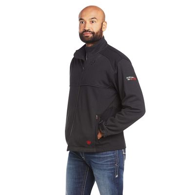 Men's FR Polartec Platform Jacket in Black, Size: Small by Ariat