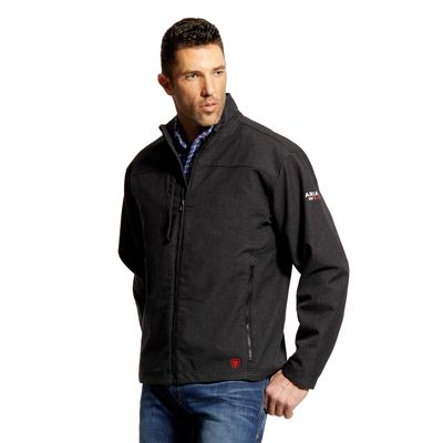 Men's FR Vernon Jacket in Black, Size: Small by Ariat