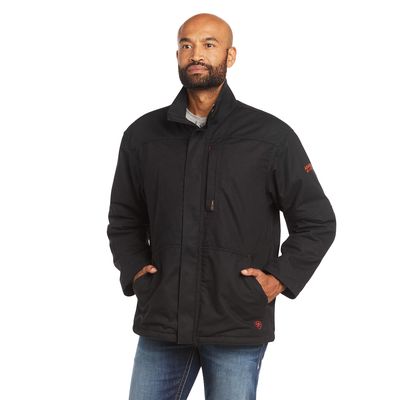 Men's FR Workhorse Insulated Jacket in Black, Size: Small by Ariat