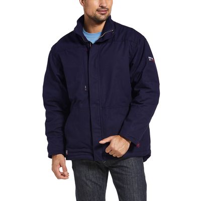 Men's FR Workhorse Insulated Jacket in Navy, Size: 2XL-T by Ariat