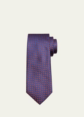 Men's Freeform Circle Silk Tie