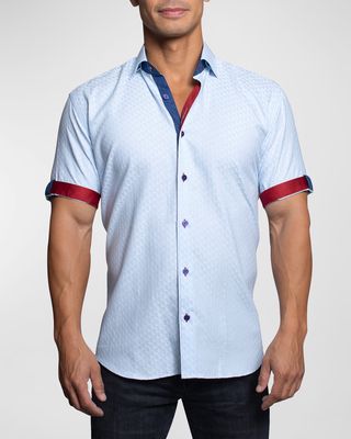 Men's Fresh L Patterned Sport Shirt