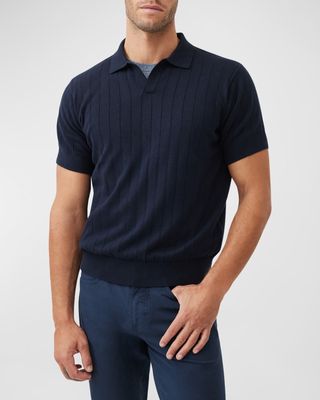 Men's Freys Crescent Knit Polo Shirt