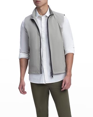 Men's Full-Zip Water-Resistant Sleeveless Vest