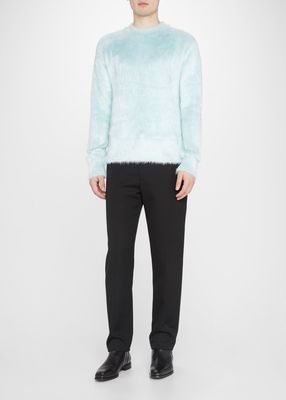 Men's Fuzzy Silk Sweater