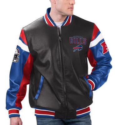 Men's G-III Sports by Carl Banks Black Buffalo Bills Full-Zip Varsity Jacket