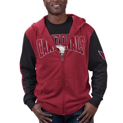 Men's G-III Sports by Carl Banks Cardinal/Black Arizona Cardinals T-Shirt & Full-Zip Hoodie Combo Set