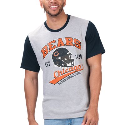 Men's G-III Sports by Carl Banks Heather Gray Chicago Bears Black Label T-Shirt